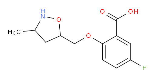 5-fluoro-2-((3-methylisoxazolidin-5-yl)methoxy)benzoic acid