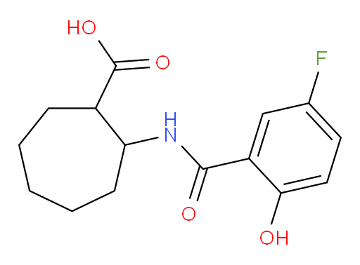 2-(5-fluoro-2-hydroxybenzamido)cycloheptanecarboxylic acid