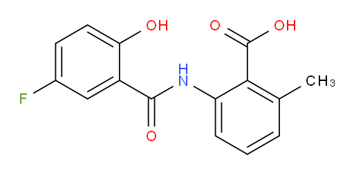 2-(5-fluoro-2-hydroxybenzamido)-6-methylbenzoic acid