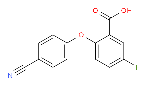 2-(4-cyanophenoxy)-5-fluorobenzoic acid