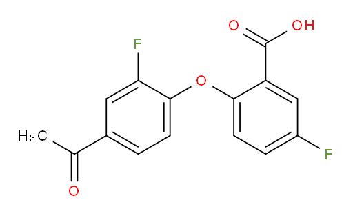 2-(4-acetyl-2-fluorophenoxy)-5-fluorobenzoic acid
