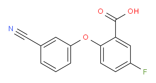 2-(3-cyanophenoxy)-5-fluorobenzoic acid