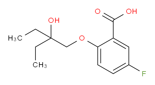 2-(2-ethyl-2-hydroxybutoxy)-5-fluorobenzoic acid