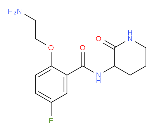 2-(2-aminoethoxy)-5-fluoro-N-(2-oxopiperidin-3-yl)benzamide