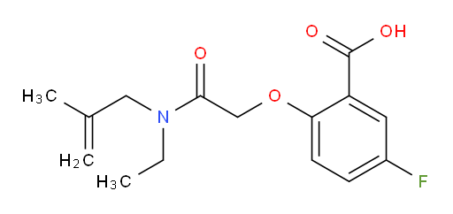 2-(2-(ethyl(2-methylallyl)amino)-2-oxoethoxy)-5-fluorobenzoic acid
