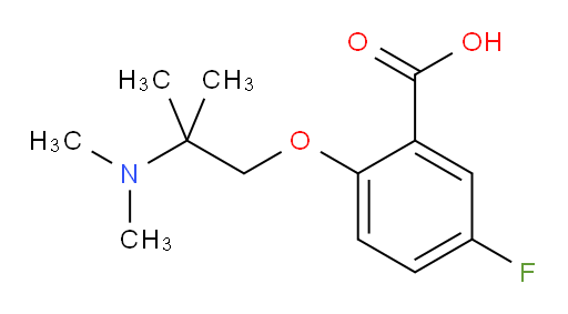 2-(2-(dimethylamino)-2-methylpropoxy)-5-fluorobenzoic acid