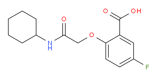 2-(2-(cyclohexylamino)-2-oxoethoxy)-5-fluorobenzoic acid