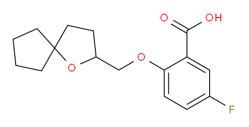 2-(1-oxaspiro[4.4]nonan-2-ylmethoxy)-5-fluorobenzoic acid
