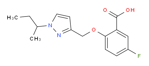 2-((1-(sec-butyl)-1H-pyrazol-3-yl)methoxy)-5-fluorobenzoic acid