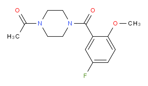 1-(4-(5-fluoro-2-methoxybenzoyl)piperazin-1-yl)ethanone
