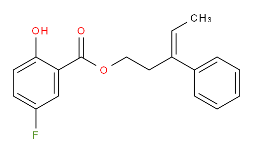 (Z)-3-phenylpent-3-en-1-yl 5-fluoro-2-hydroxybenzoate