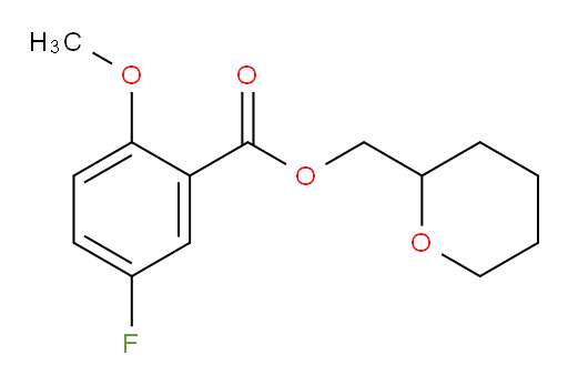 (tetrahydro-2H-pyran-2-yl)methyl 5-fluoro-2-methoxybenzoate