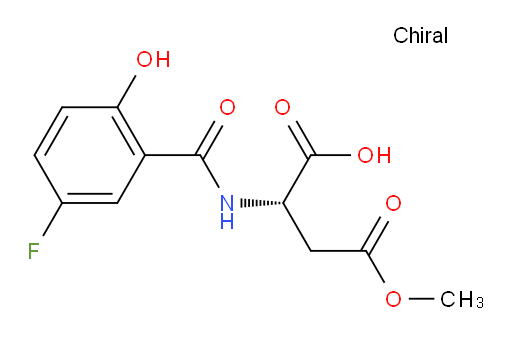 (S)-2-(5-fluoro-2-hydroxybenzamido)-4-methoxy-4-oxobutanoic acid
