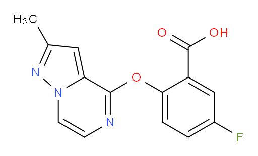 5-fluoro-2-((2-methylpyrazolo[1,5-a]pyrazin-4-yl)oxy)benzoic acid