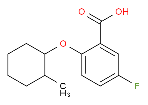 5-fluoro-2-((2-methylcyclohexyl)oxy)benzoic acid