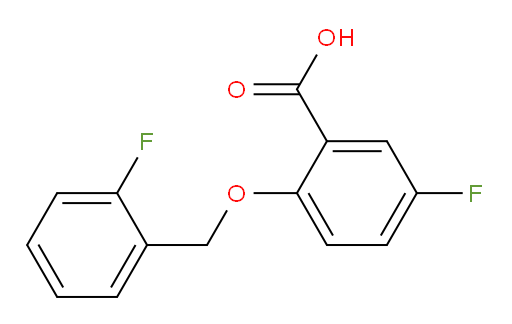5-fluoro-2-((2-fluorobenzyl)oxy)benzoic acid
