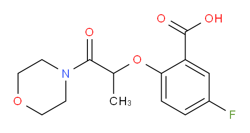 5-fluoro-2-((1-morpholino-1-oxopropan-2-yl)oxy)benzoic acid