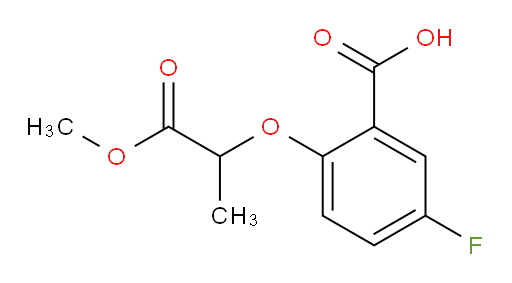 5-fluoro-2-((1-methoxy-1-oxopropan-2-yl)oxy)benzoic acid