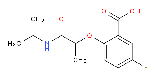 5-fluoro-2-((1-(isopropylamino)-1-oxopropan-2-yl)oxy)benzoic acid