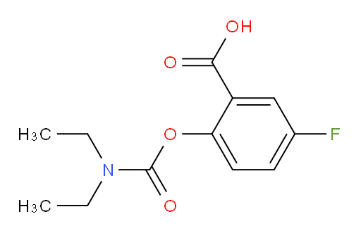 2-((diethylcarbamoyl)oxy)-5-fluorobenzoic acid
