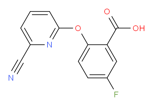 2-((6-cyanopyridin-2-yl)oxy)-5-fluorobenzoic acid