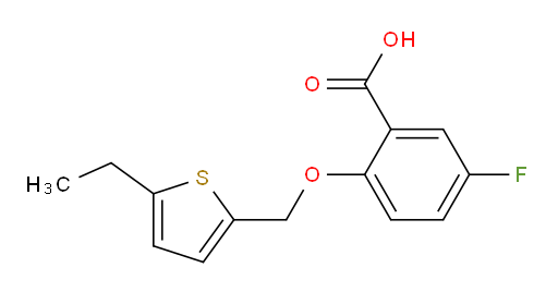 2-((5-ethylthiophen-2-yl)methoxy)-5-fluorobenzoic acid