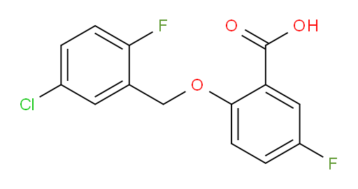 2-((5-chloro-2-fluorobenzyl)oxy)-5-fluorobenzoic acid