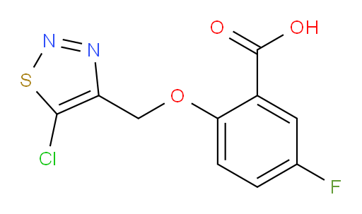 2-((5-chloro-1,2,3-thiadiazol-4-yl)methoxy)-5-fluorobenzoic acid
