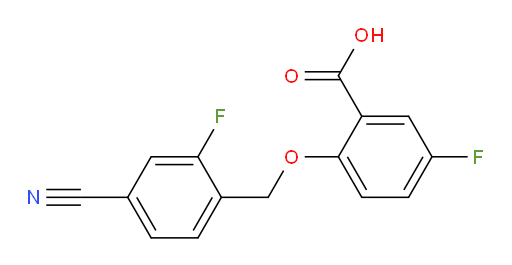 2-((4-cyano-2-fluorobenzyl)oxy)-5-fluorobenzoic acid