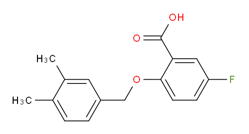 2-((3,4-dimethylbenzyl)oxy)-5-fluorobenzoic acid