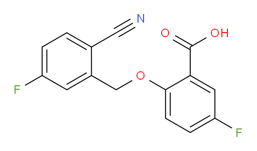2-((2-cyano-5-fluorobenzyl)oxy)-5-fluorobenzoic acid