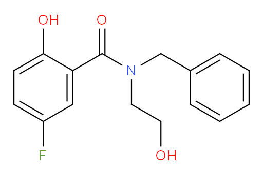 N-benzyl-5-fluoro-2-hydroxy-N-(2-hydroxyethyl)benzamide