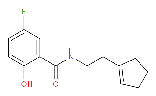 N-(2-(cyclopent-1-en-1-yl)ethyl)-5-fluoro-2-hydroxybenzamide