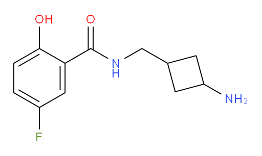N-((3-aminocyclobutyl)methyl)-5-fluoro-2-hydroxybenzamide
