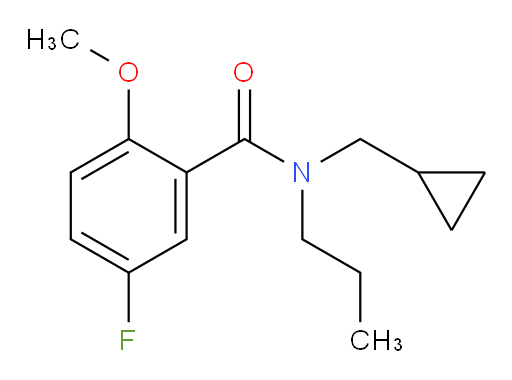 N-(cyclopropylmethyl)-5-fluoro-2-methoxy-N-propylbenzamide