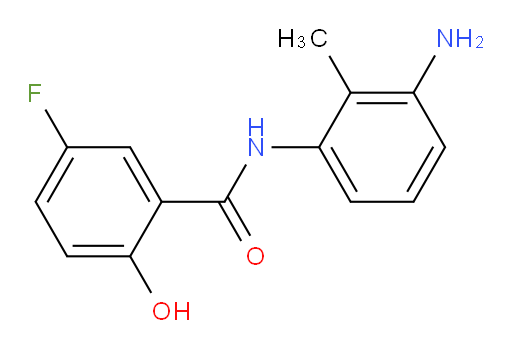 N-(3-amino-2-methylphenyl)-5-fluoro-2-hydroxybenzamide