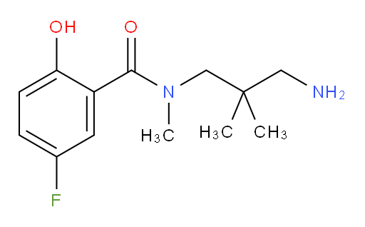 N-(3-amino-2,2-dimethylpropyl)-5-fluoro-2-hydroxy-N-methylbenzamide