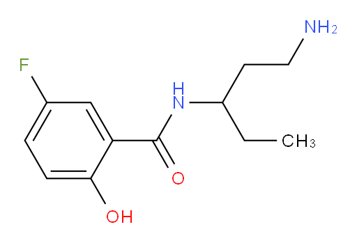 N-(1-aminopentan-3-yl)-5-fluoro-2-hydroxybenzamide