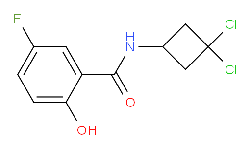 N-(3,3-dichlorocyclobutyl)-5-fluoro-2-hydroxybenzamide