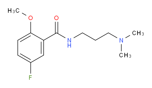 N-(3-(dimethylamino)propyl)-5-fluoro-2-methoxybenzamide