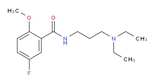 N-(3-(diethylamino)propyl)-5-fluoro-2-methoxybenzamide