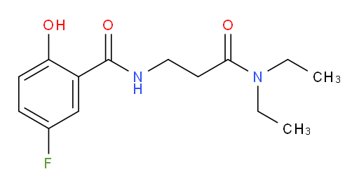 N-(3-(diethylamino)-3-oxopropyl)-5-fluoro-2-hydroxybenzamide
