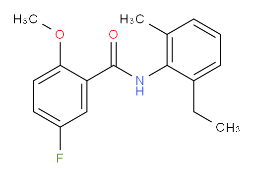 N-(2-ethyl-6-methylphenyl)-5-fluoro-2-methoxybenzamide