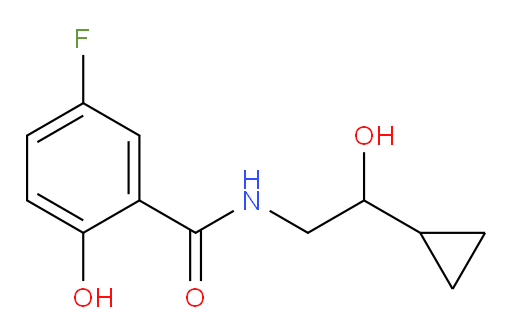 N-(2-cyclopropyl-2-hydroxyethyl)-5-fluoro-2-hydroxybenzamide