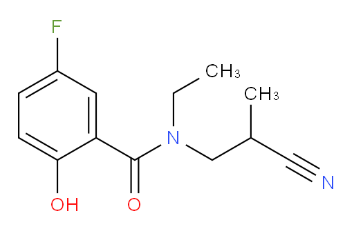 N-(2-cyanopropyl)-N-ethyl-5-fluoro-2-hydroxybenzamide