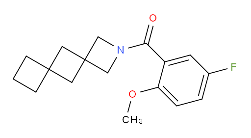 N-(5-fluoro-2-methoxy-BENZOYL)-dispiro[3.1.3.1]decane-2-carboxamide