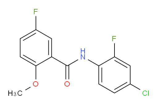 N-(4-chloro-2-fluorophenyl)-5-fluoro-2-methoxybenzamide