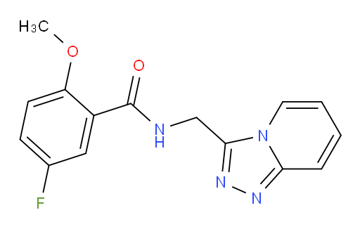 N-([1,2,4]triazolo[4,3-a]pyridin-3-ylmethyl)-5-fluoro-2-methoxybenzamide