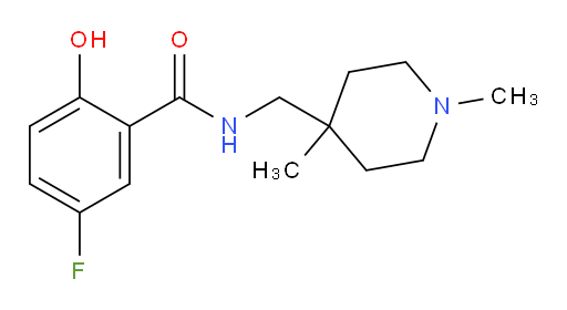 N-((1,4-dimethylpiperidin-4-yl)methyl)-5-fluoro-2-hydroxybenzamide