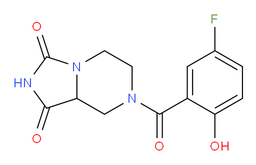 7-(5-fluoro-2-hydroxybenzoyl)tetrahydroimidazo[1,5-a]pyrazine-1,3(2H,5H)-dione